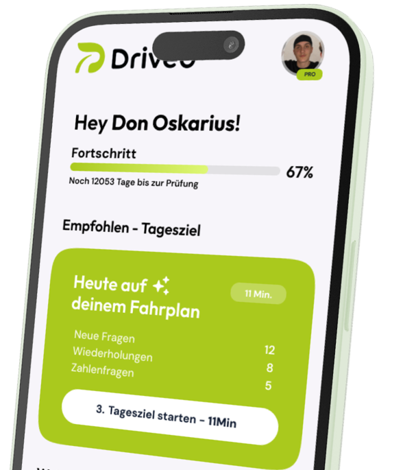 Mockup der Driveo App